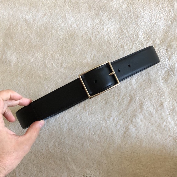 Versace Accessories - Versace black leather belt